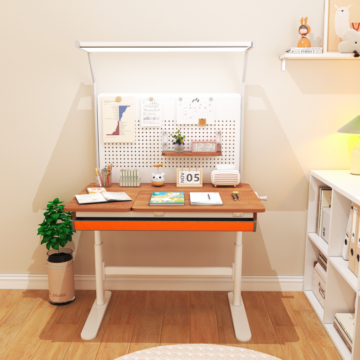 可调节学习桌椅（环保板材）